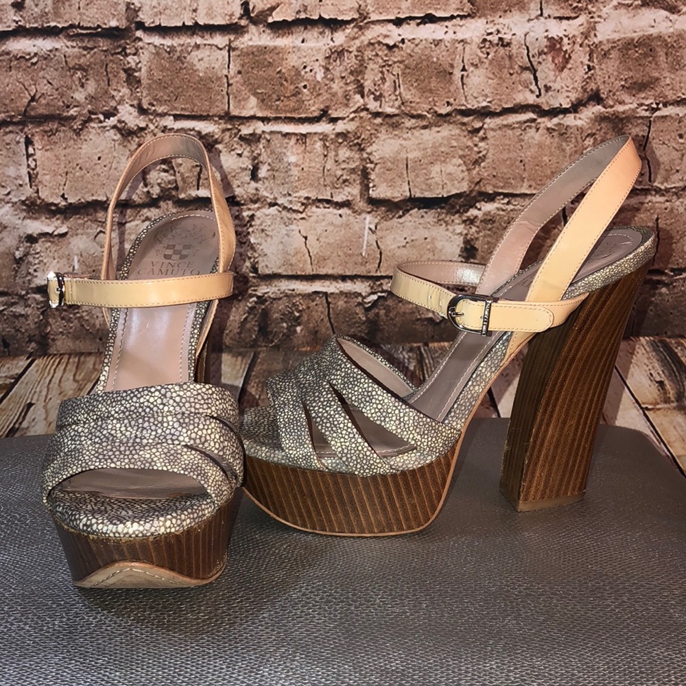 Vince Camuto Animal Print Strappy Sandal